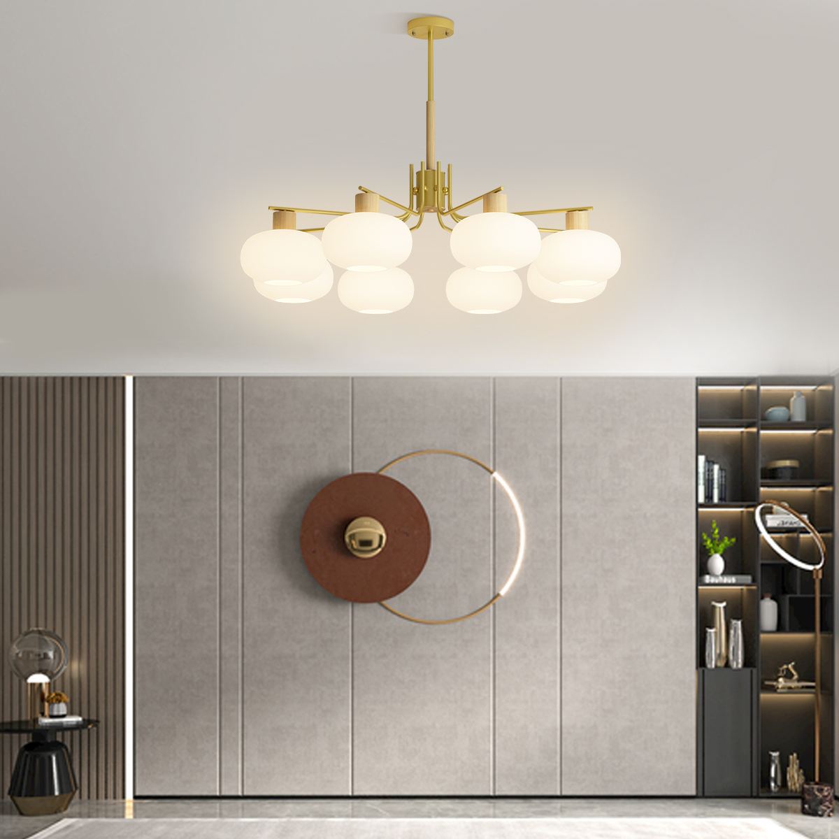 Feyran Pastoral American Retro Flower Chandelier