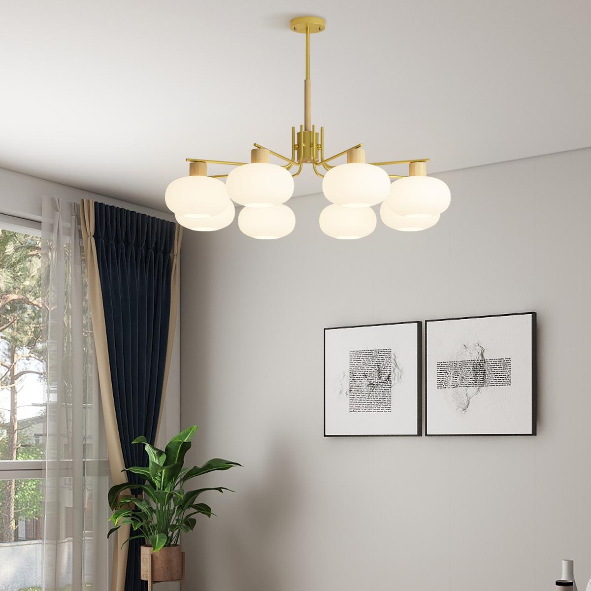 Feyran Pastoral American Retro Flower Chandelier