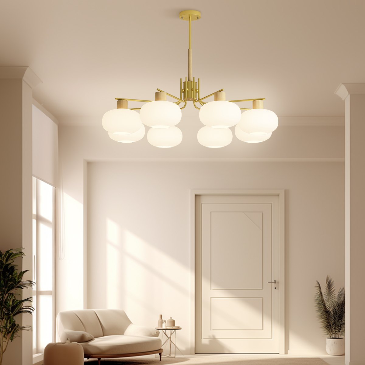 Feyran Pastoral American Retro Flower Chandelier