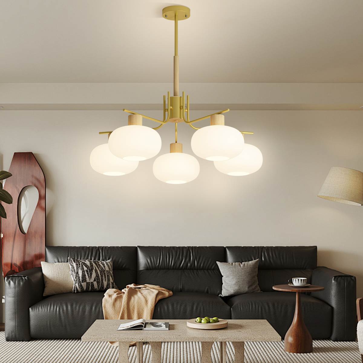 Feyran Pastoral American Retro Flower Chandelier