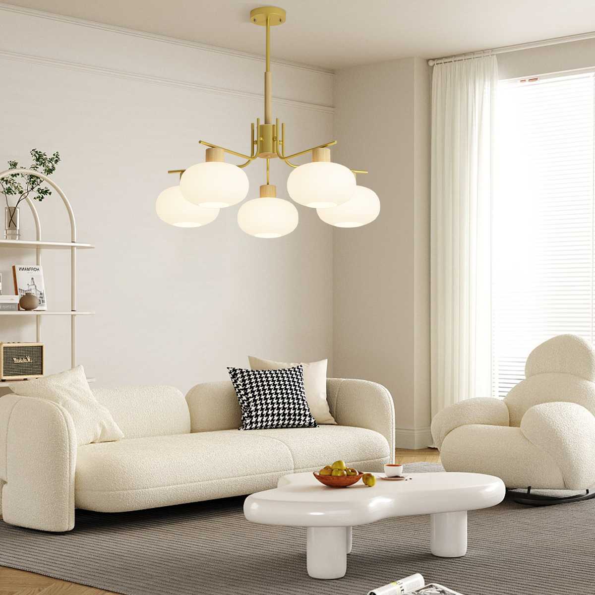 Feyran Pastoral American Retro Flower Chandelier