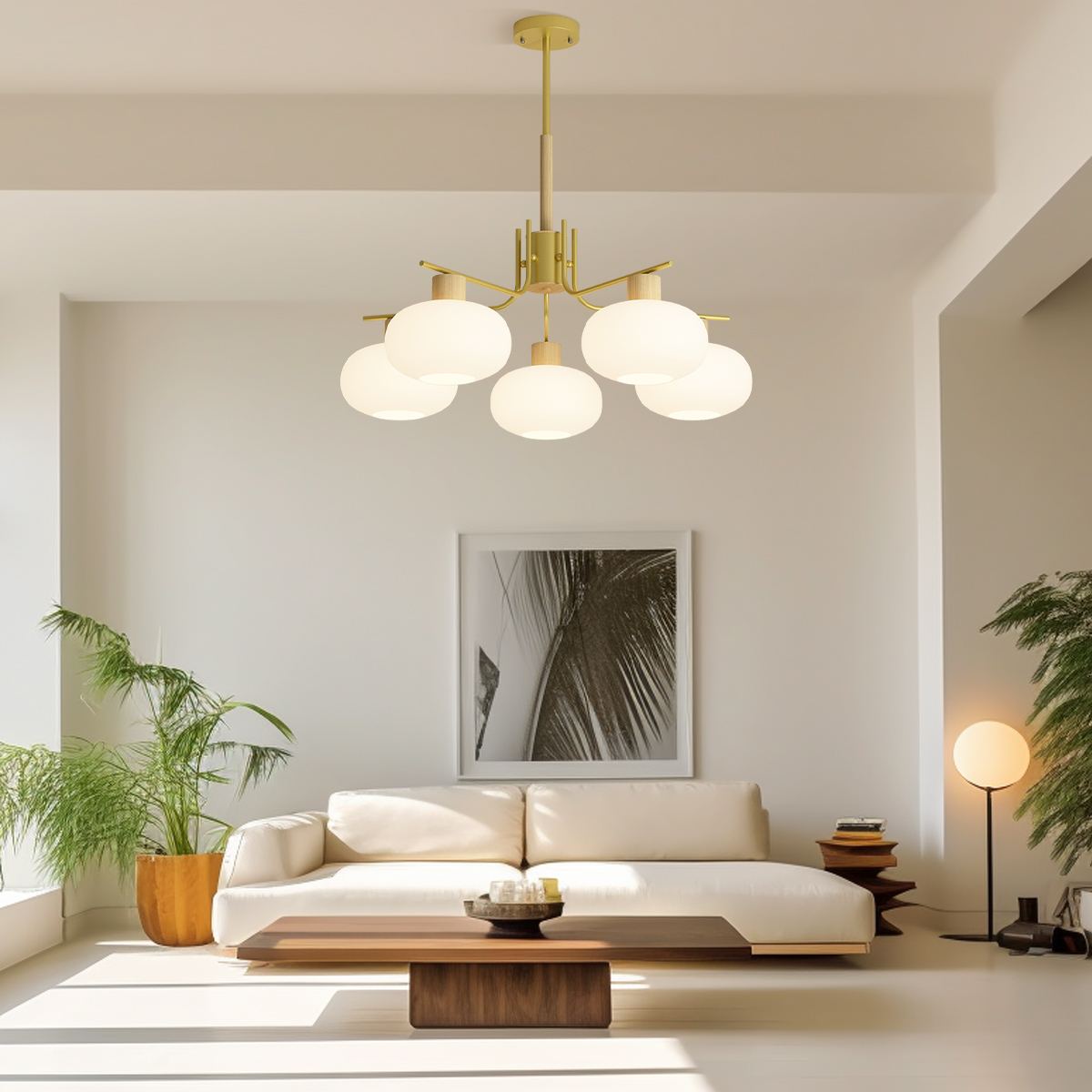 Feyran Pastoral American Retro Flower Chandelier