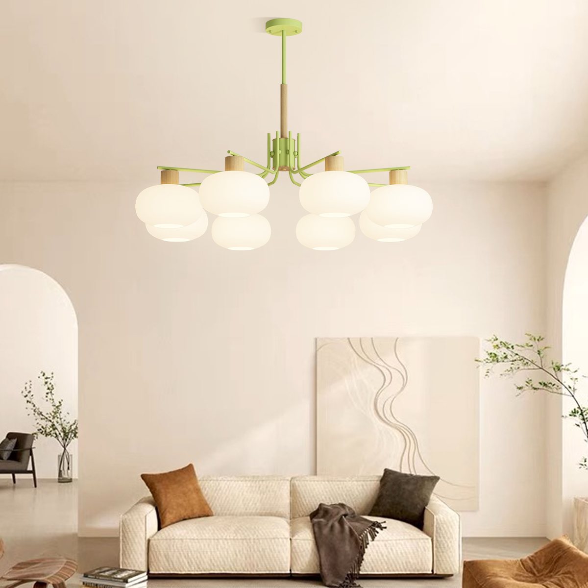 Feyran Pastoral American Retro Flower Chandelier