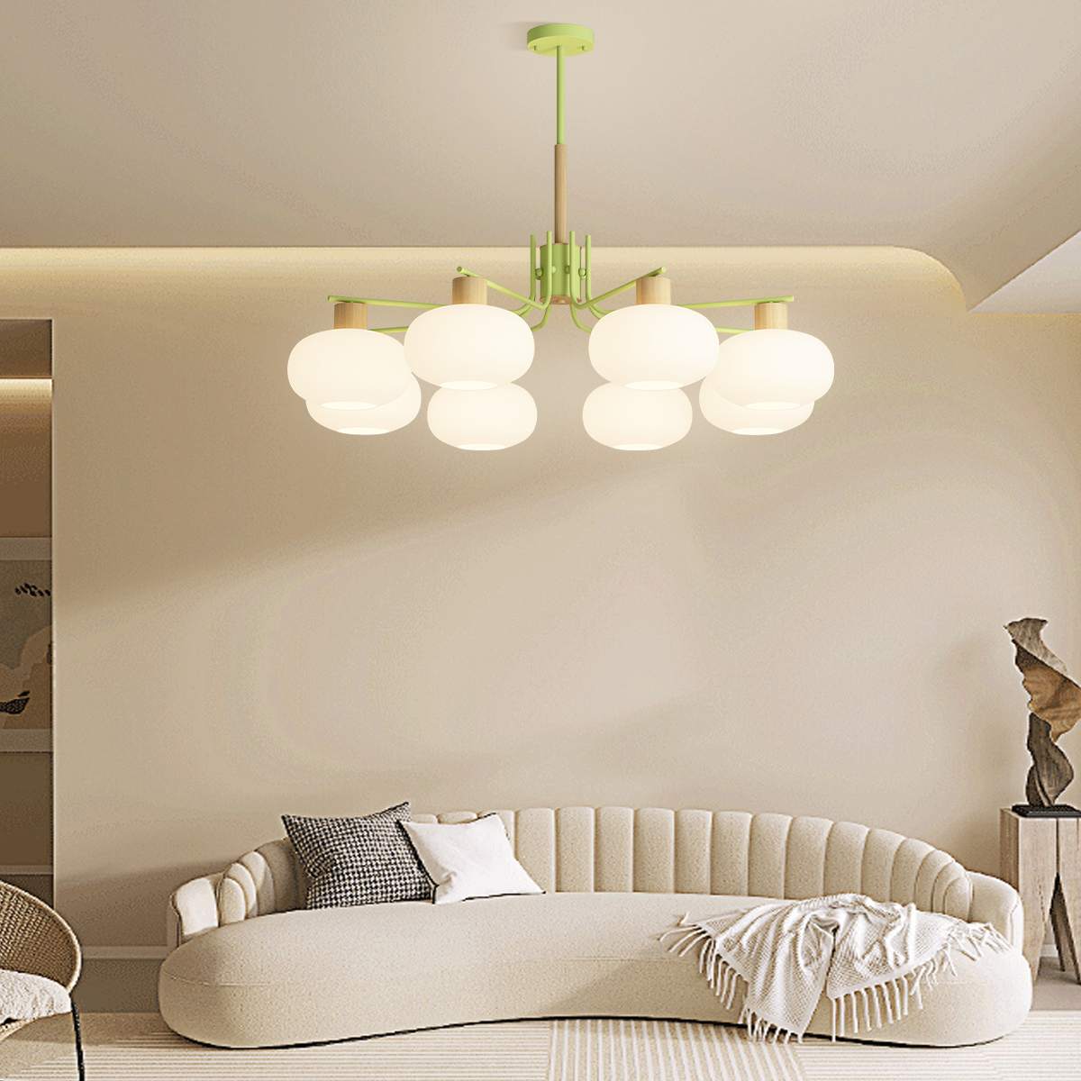 Feyran Pastoral American Retro Flower Chandelier