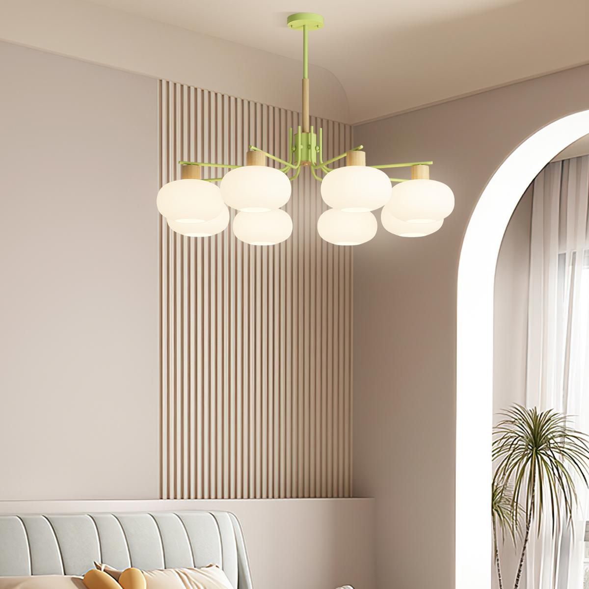 Feyran Pastoral American Retro Flower Chandelier