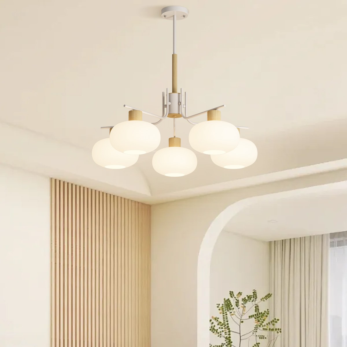 Feyran Pastoral American Retro Flower Chandelier