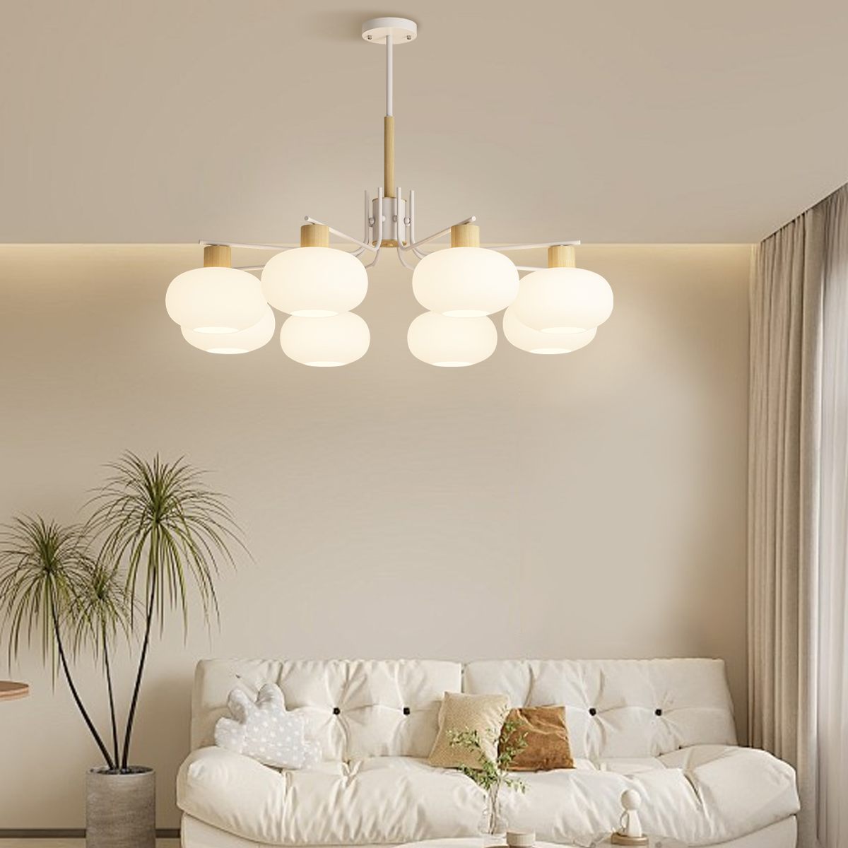 Feyran Pastoral American Retro Flower Chandelier