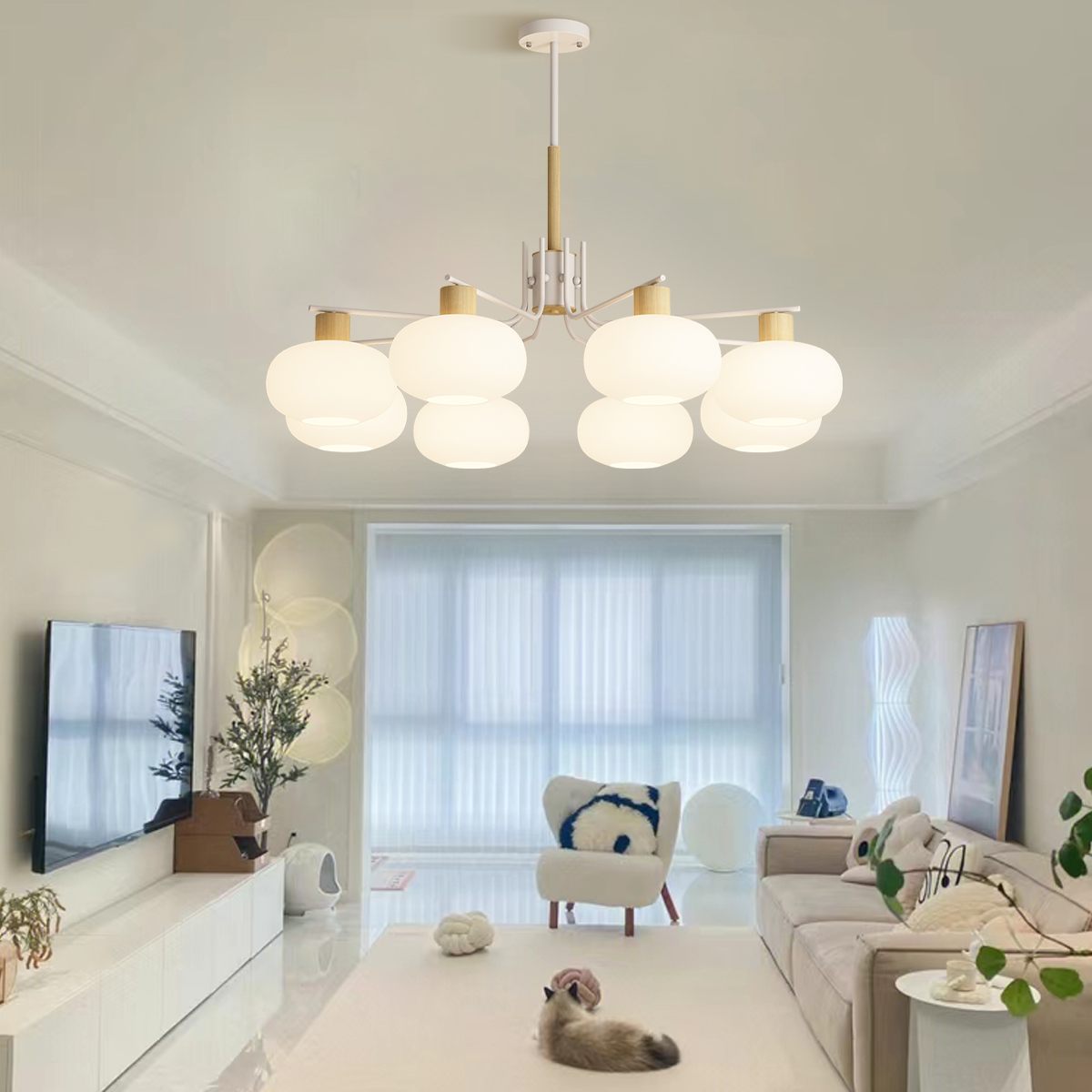 Feyran Pastoral American Retro Flower Chandelier
