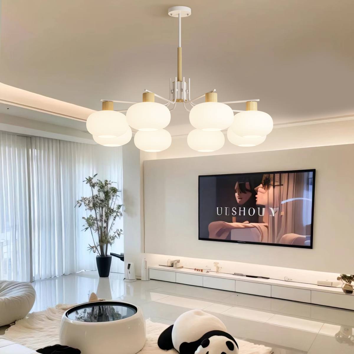 Feyran Pastoral American Retro Flower Chandelier