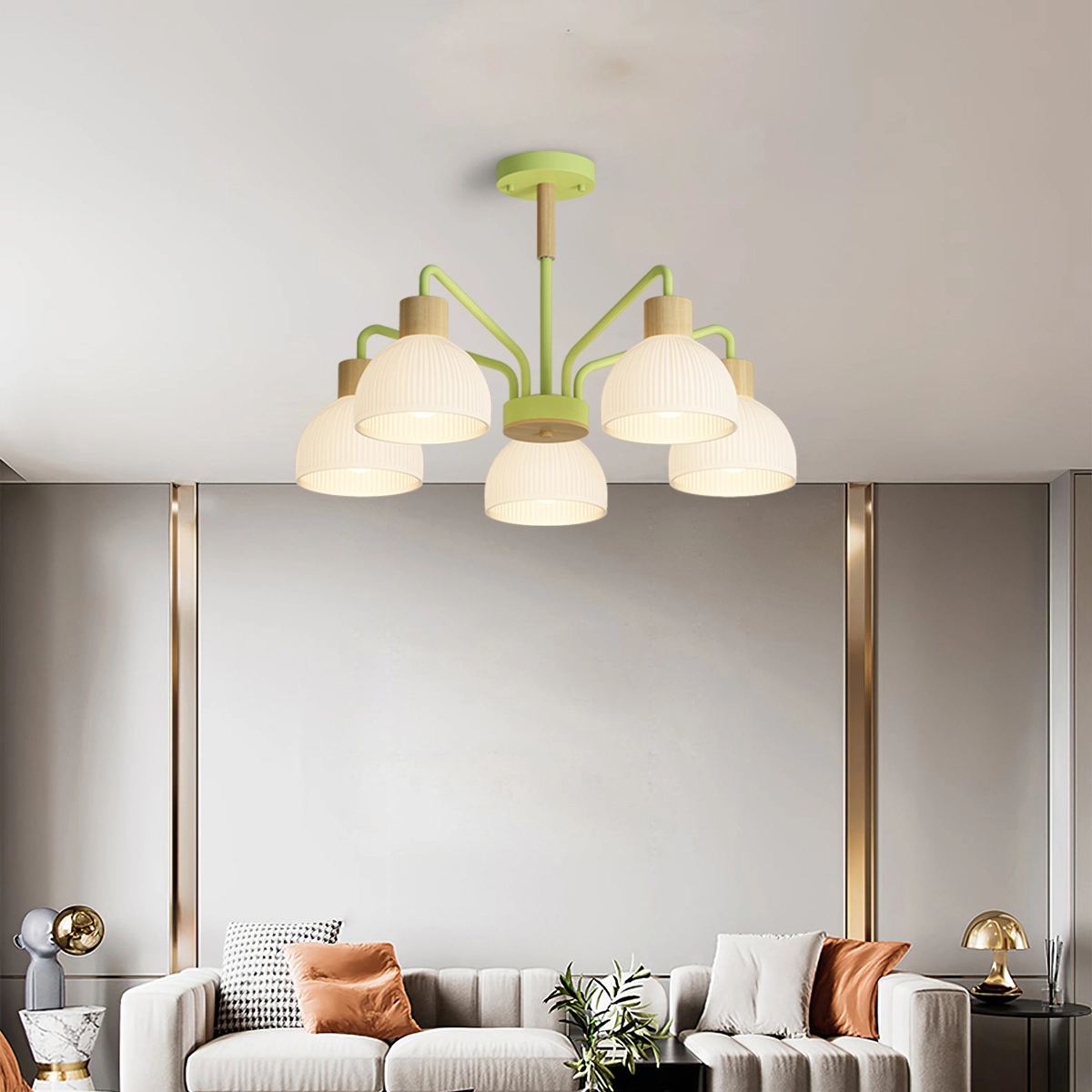 Feyran American Country Retro Living Room Chandelier