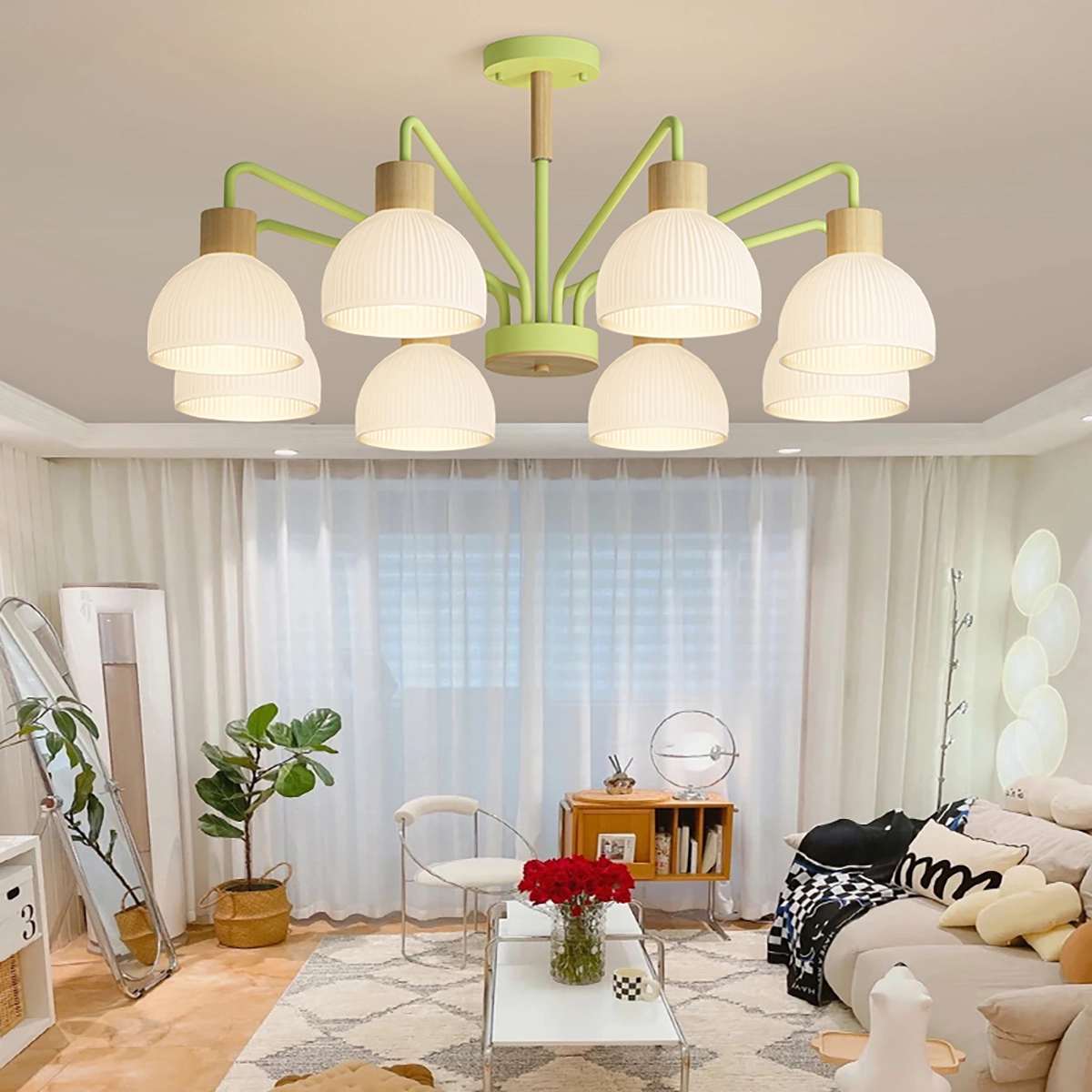 Feyran American Country Retro Living Room Chandelier