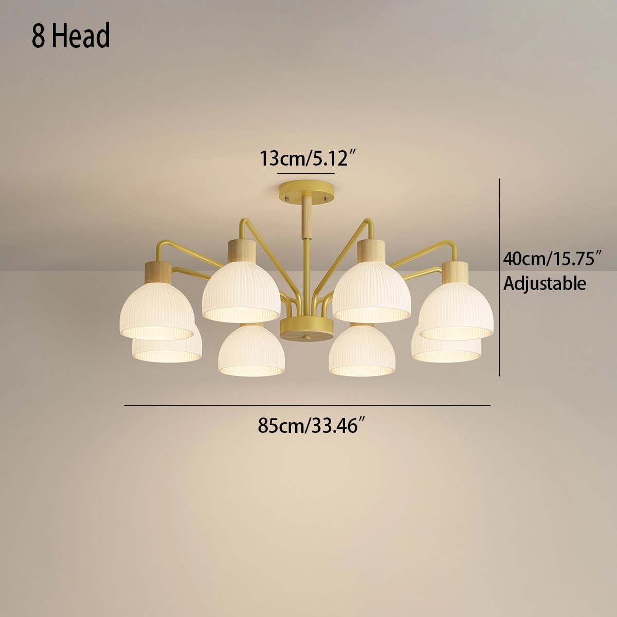 Feyran American Country Retro Living Room Chandelier