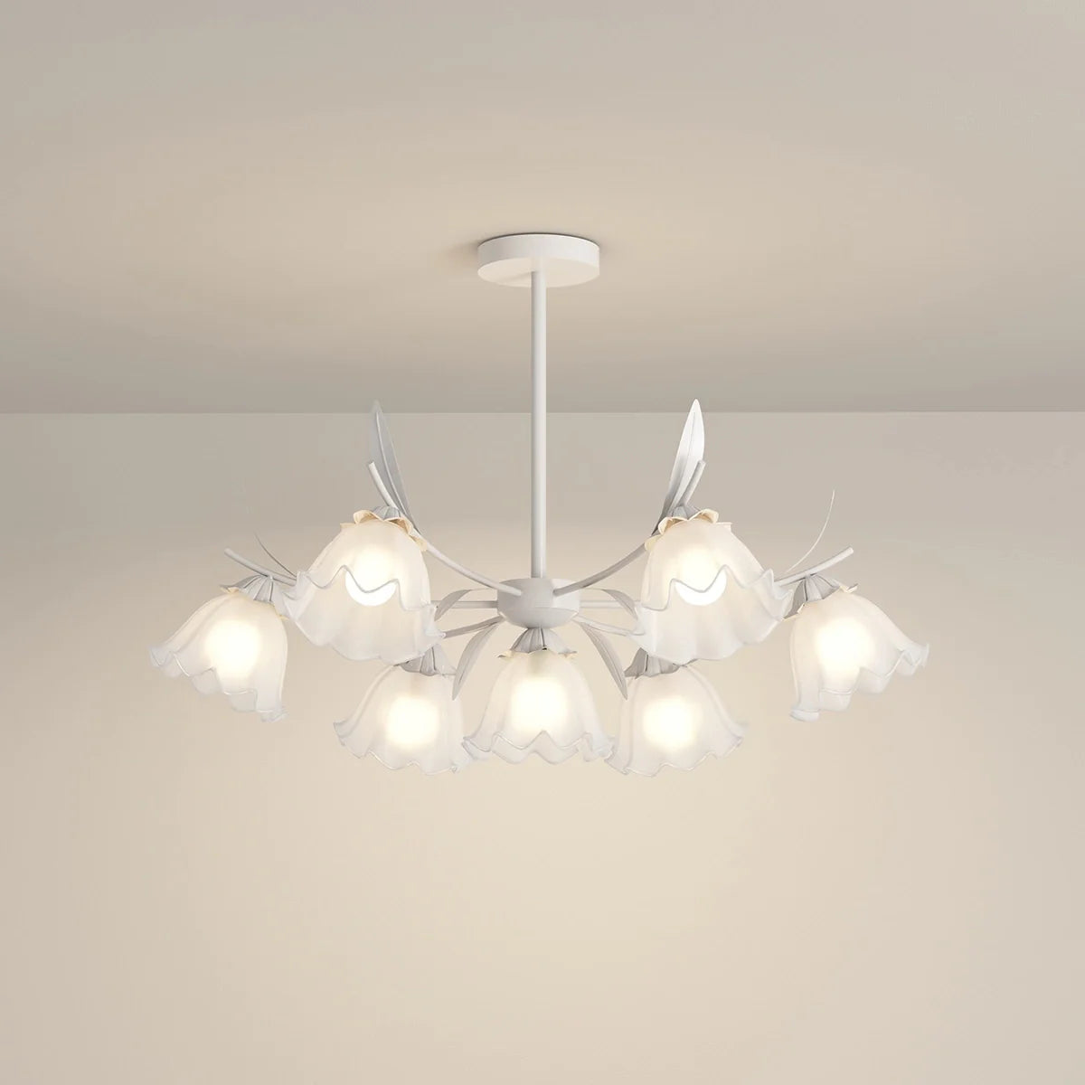 Feyran French Vintage Lily of the Valley Flower Chandelier