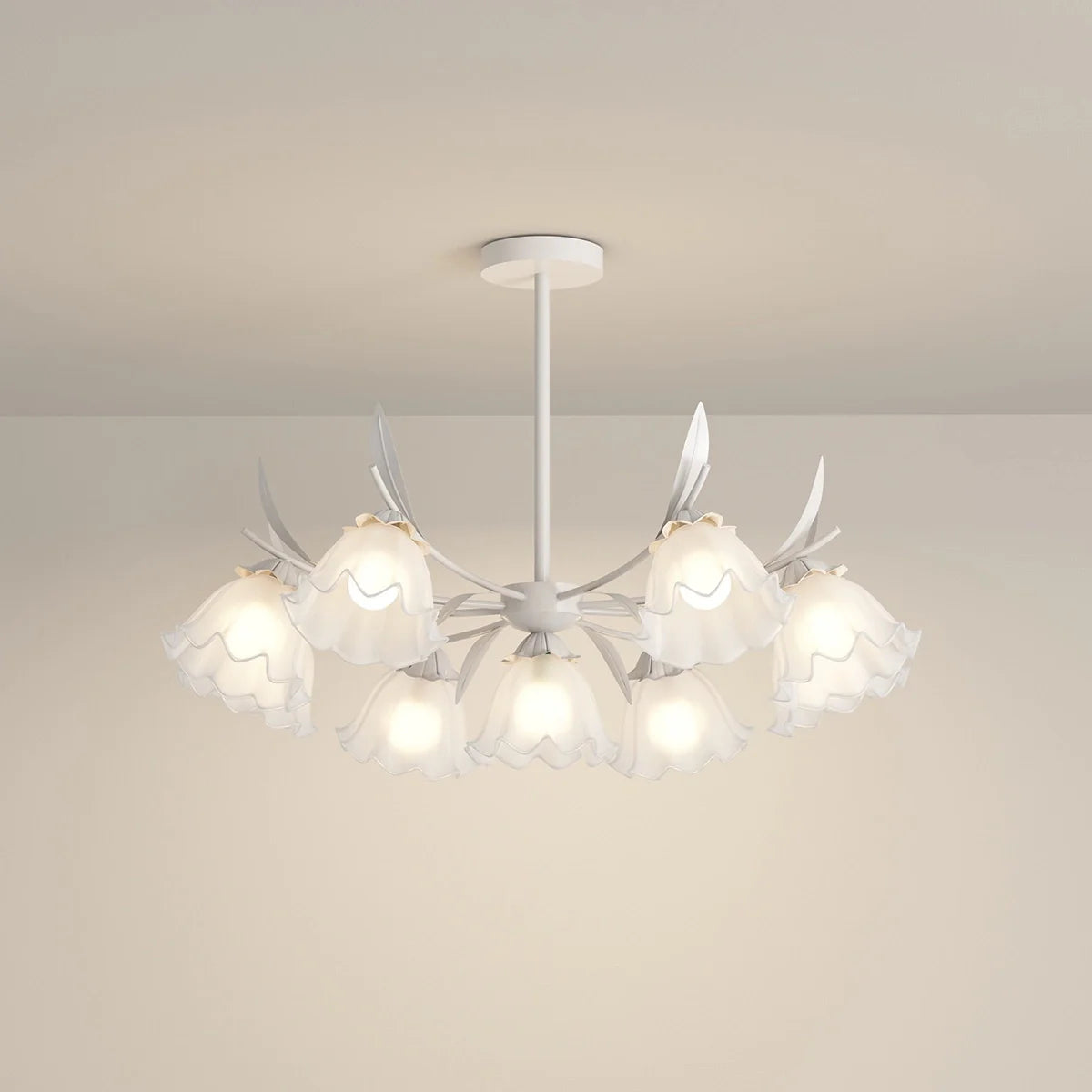 Feyran French Vintage Lily of the Valley Flower Chandelier