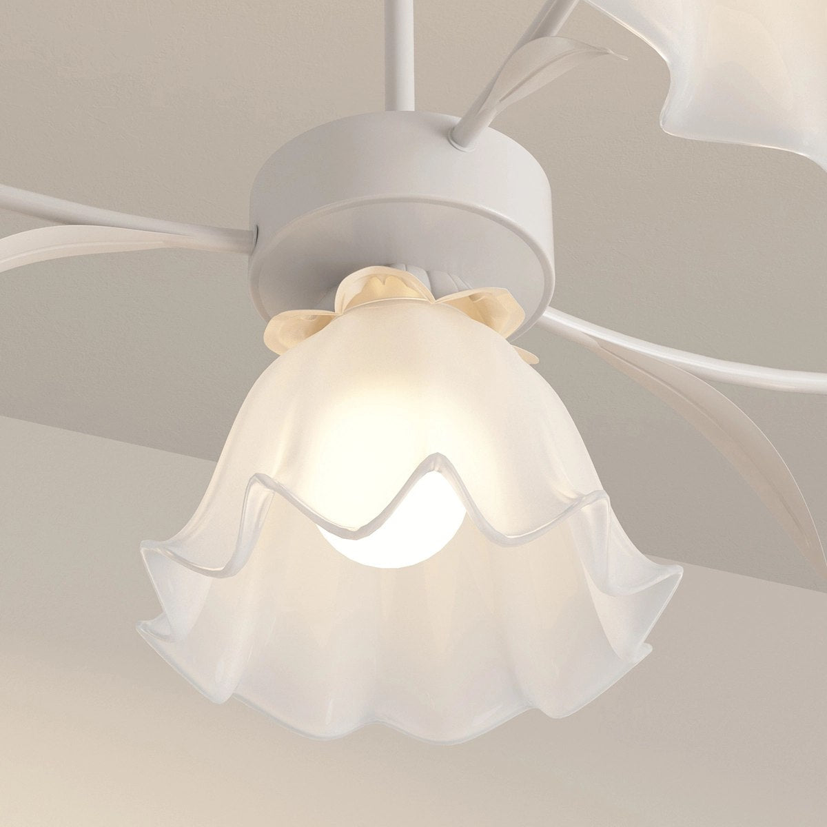 Feyran French Vintage Lily of the Valley Flower Chandelier