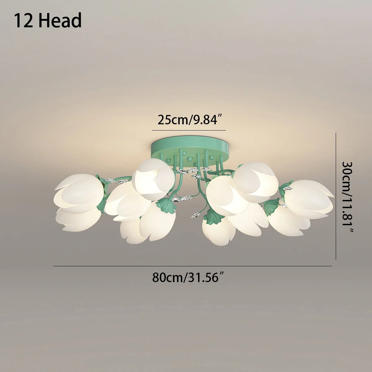Feyran French Pastoral Flower Ceiling Chandelier