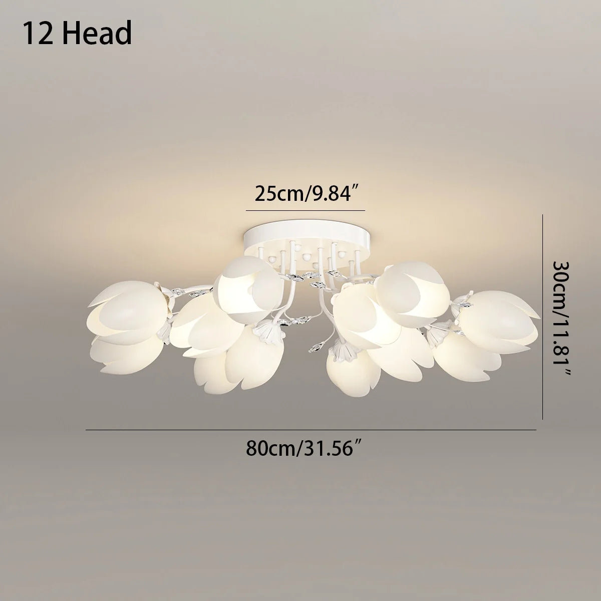 Feyran French Pastoral Flower Ceiling Chandelier