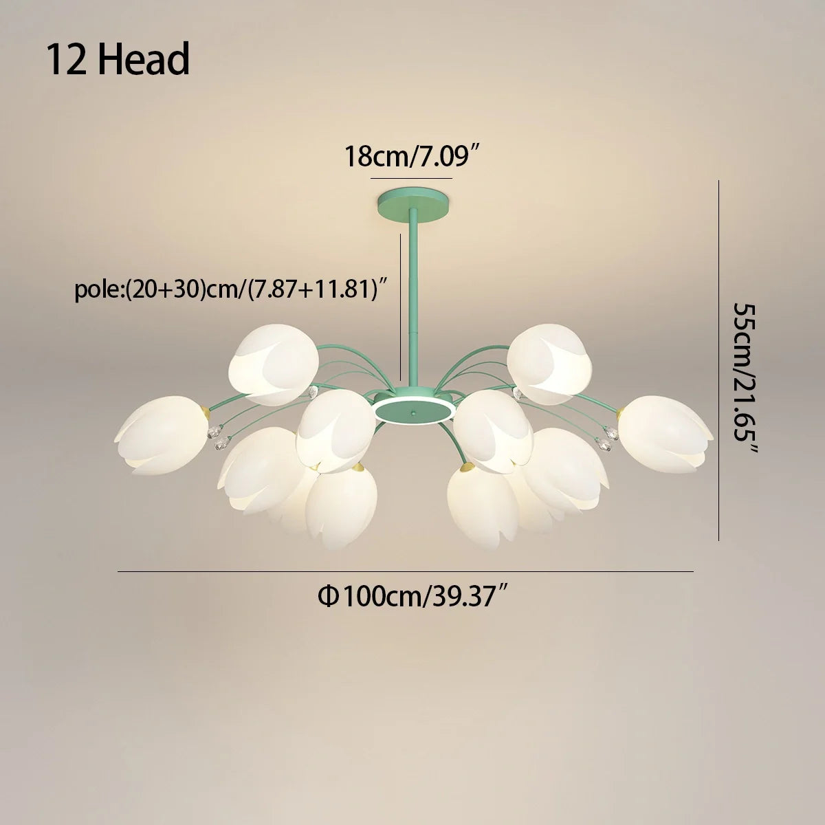 Feyran Nordic Simple Flower Chandelier