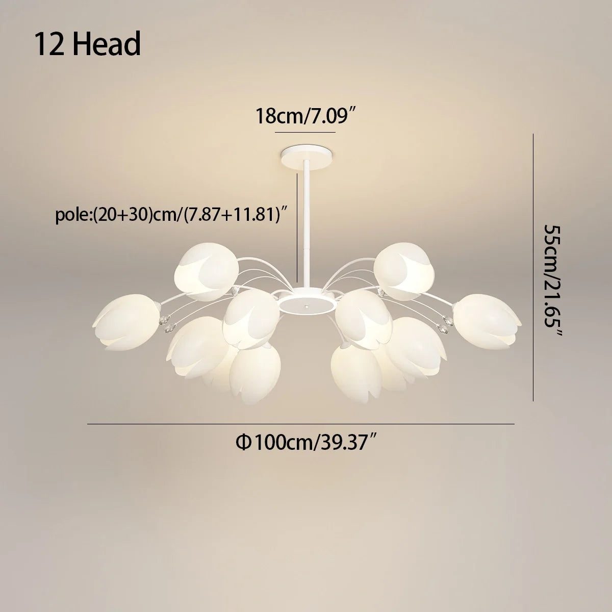 Feyran Nordic Simple Flower Chandelier