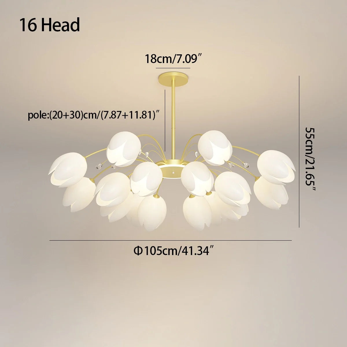 Feyran Nordic Simple Flower Chandelier