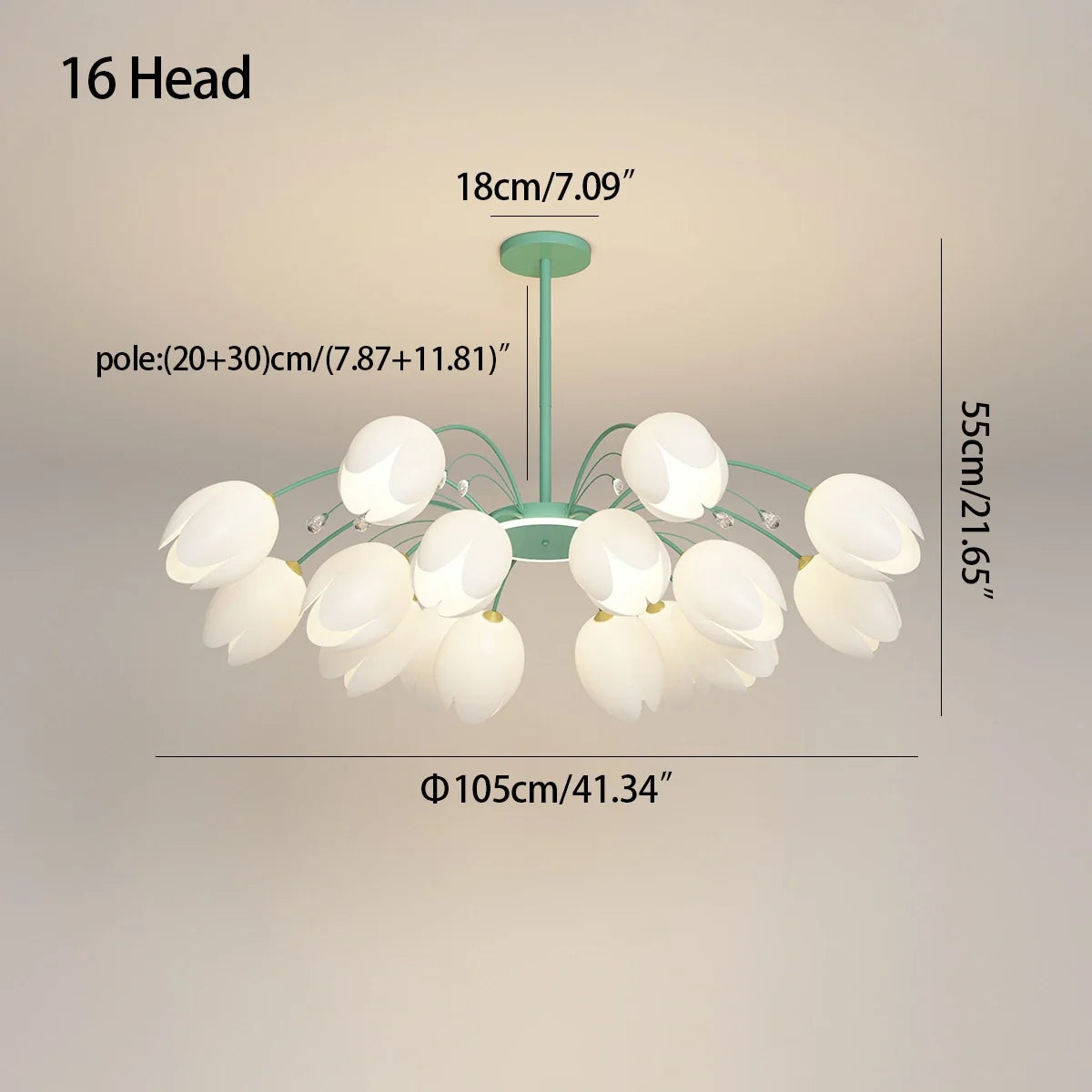 Feyran Nordic Simple Flower Chandelier