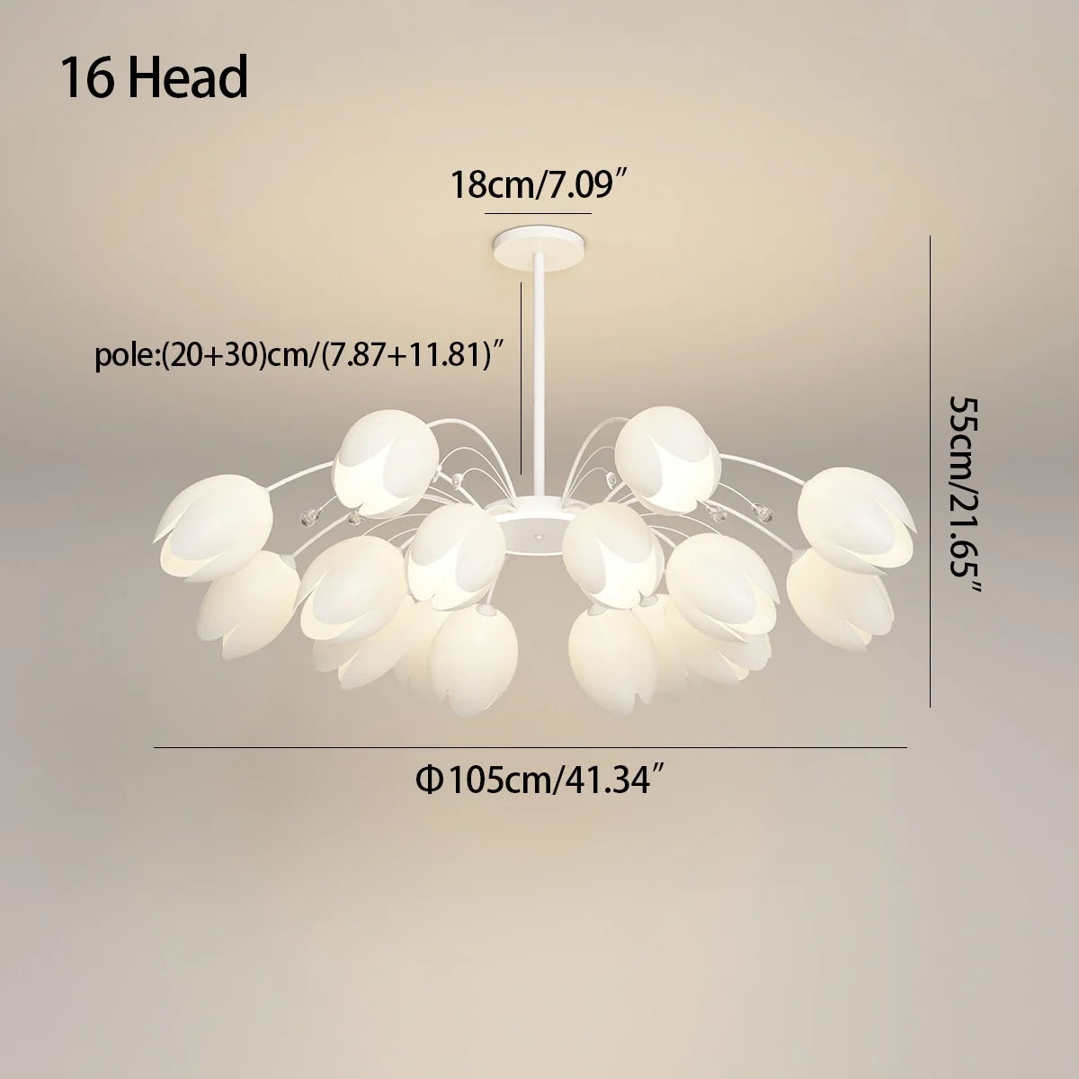 Feyran Nordic Simple Flower Chandelier
