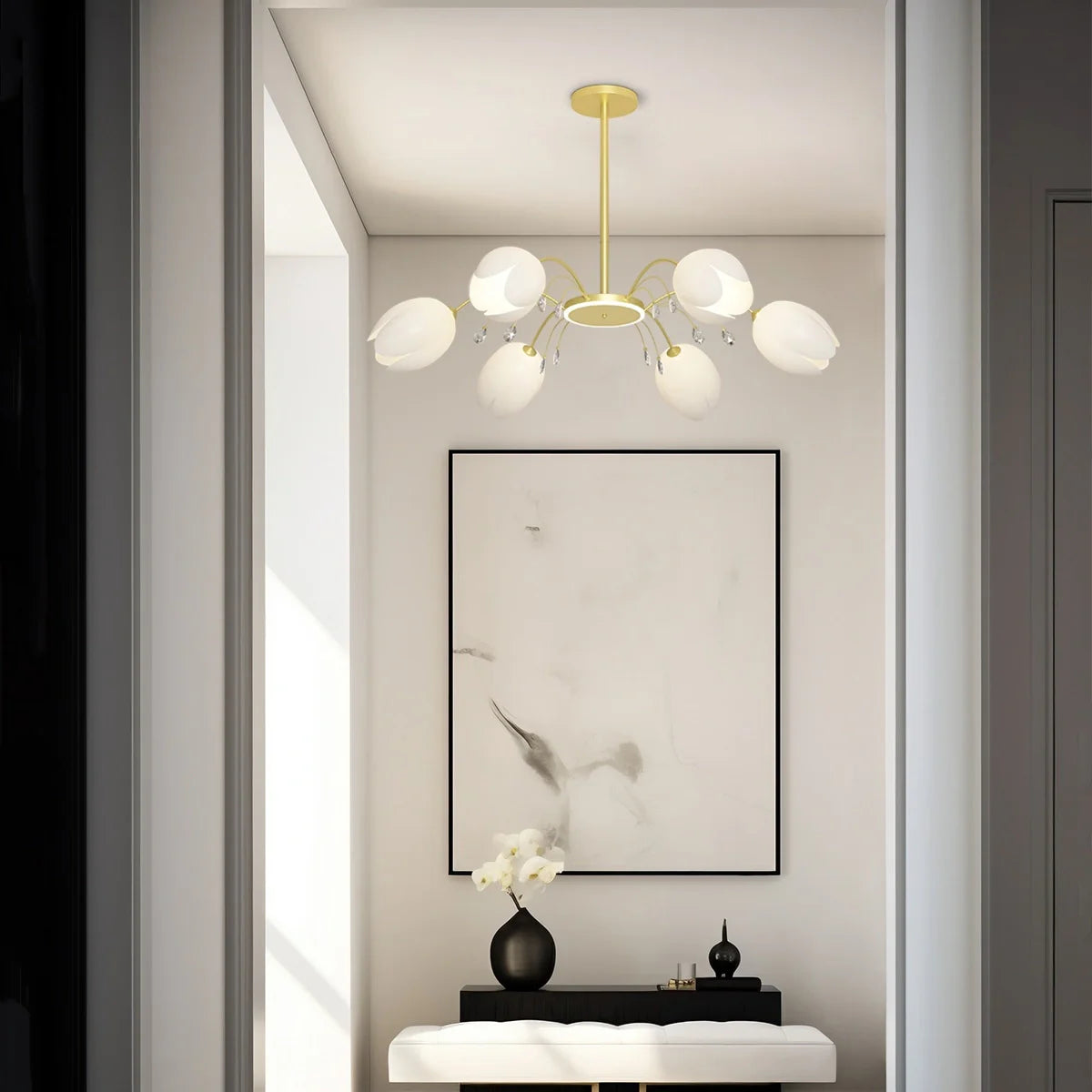 Feyran Nordic Simple Flower Chandelier