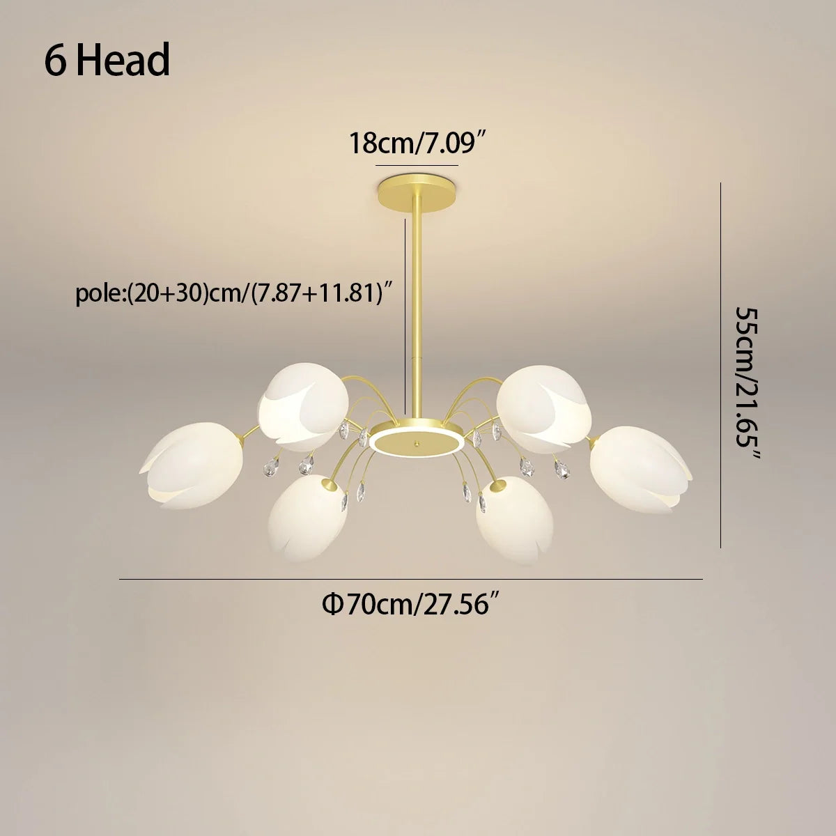 Feyran Nordic Simple Flower Chandelier
