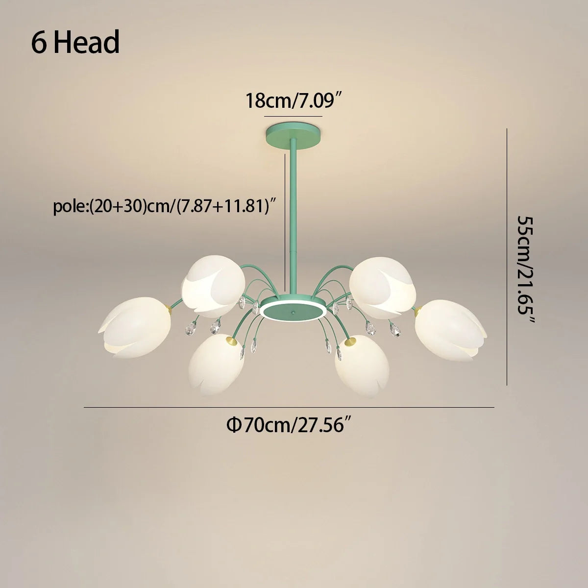 Feyran Nordic Simple Flower Chandelier