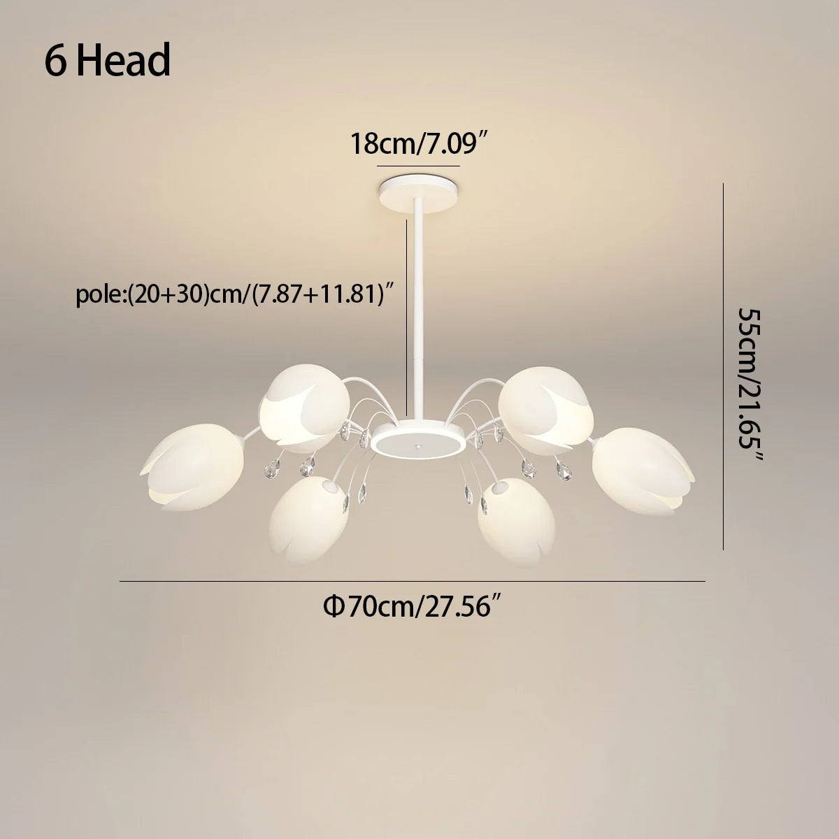 Feyran Nordic Simple Flower Chandelier