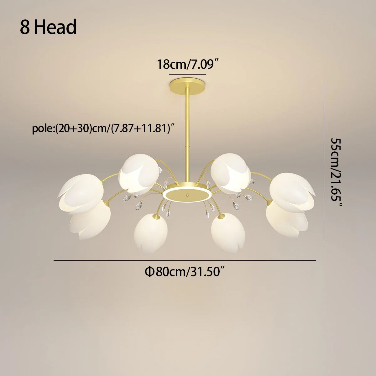 Feyran Nordic Simple Flower Chandelier