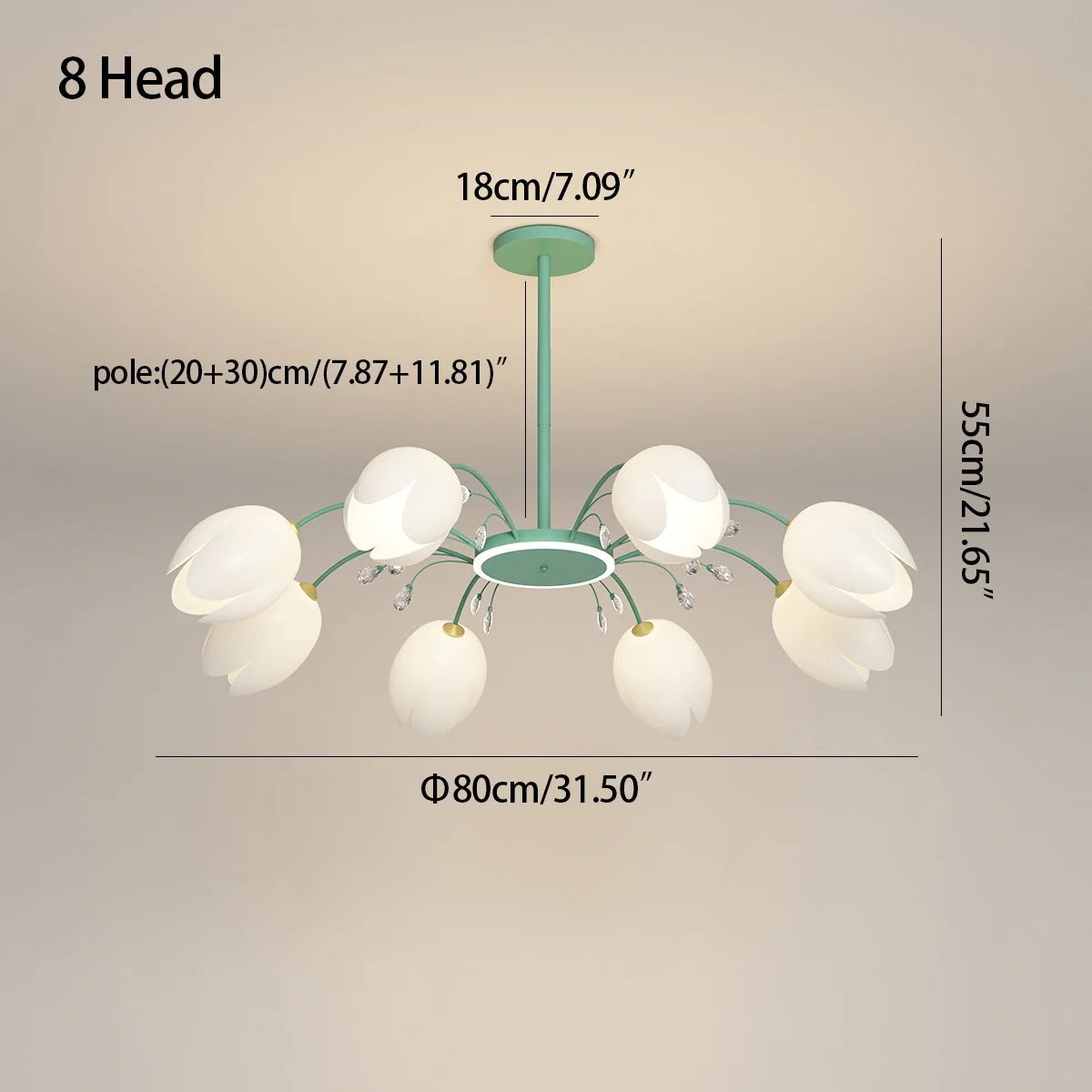 Feyran Nordic Simple Flower Chandelier