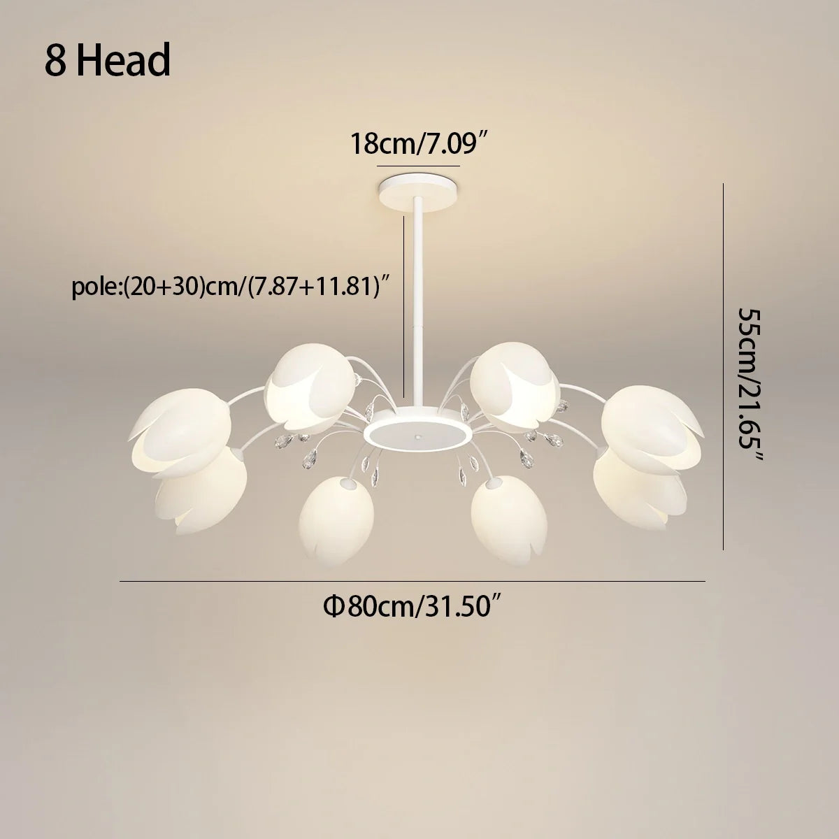 Feyran Nordic Simple Flower Chandelier
