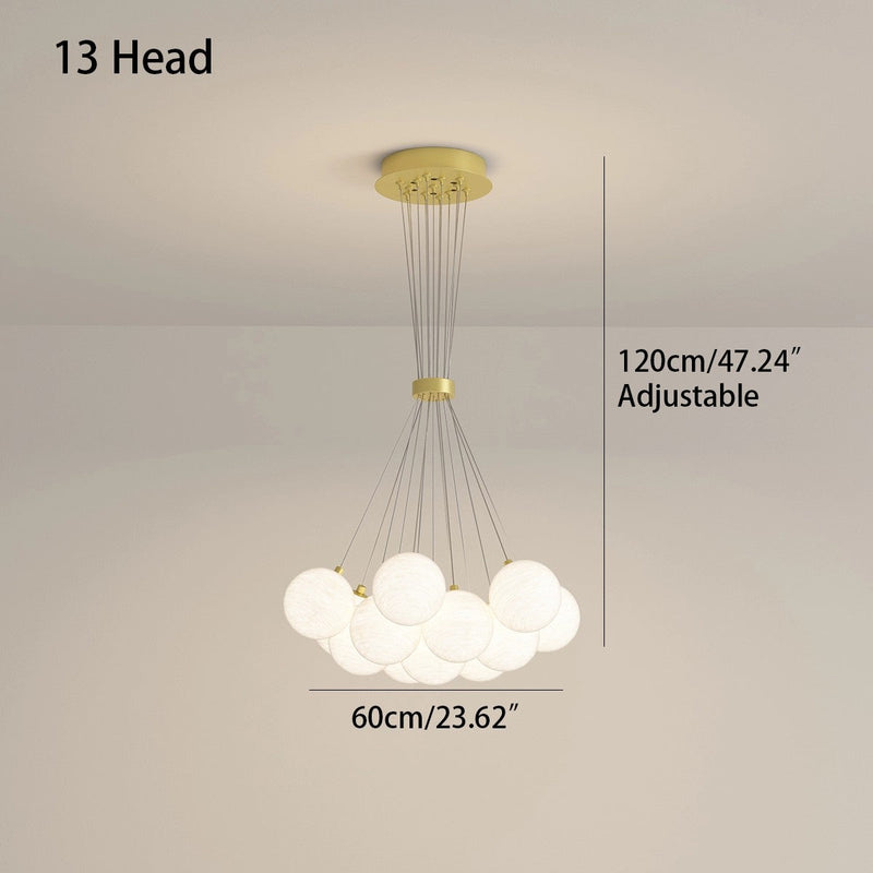 Feyran French Tulip Flower & Ball Chandelier
