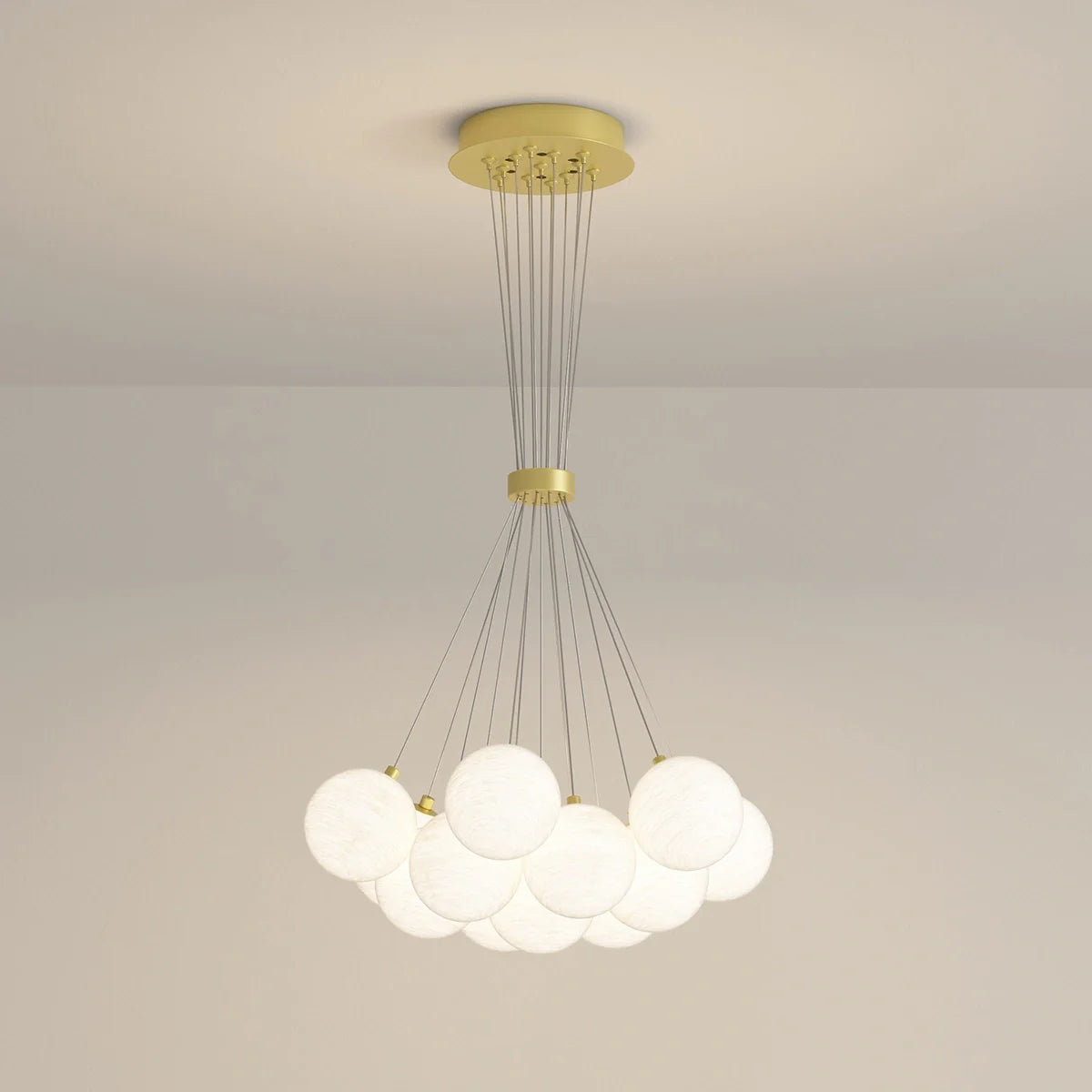 Feyran French Tulip Flower & Ball Chandelier