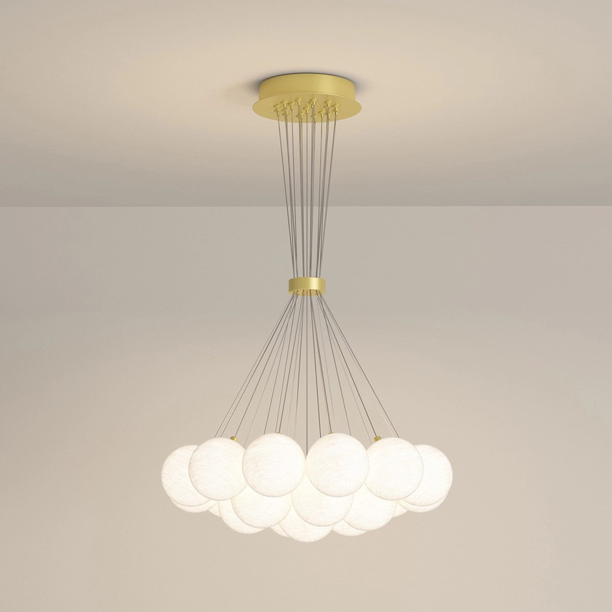 Feyran French Tulip Flower & Ball Chandelier