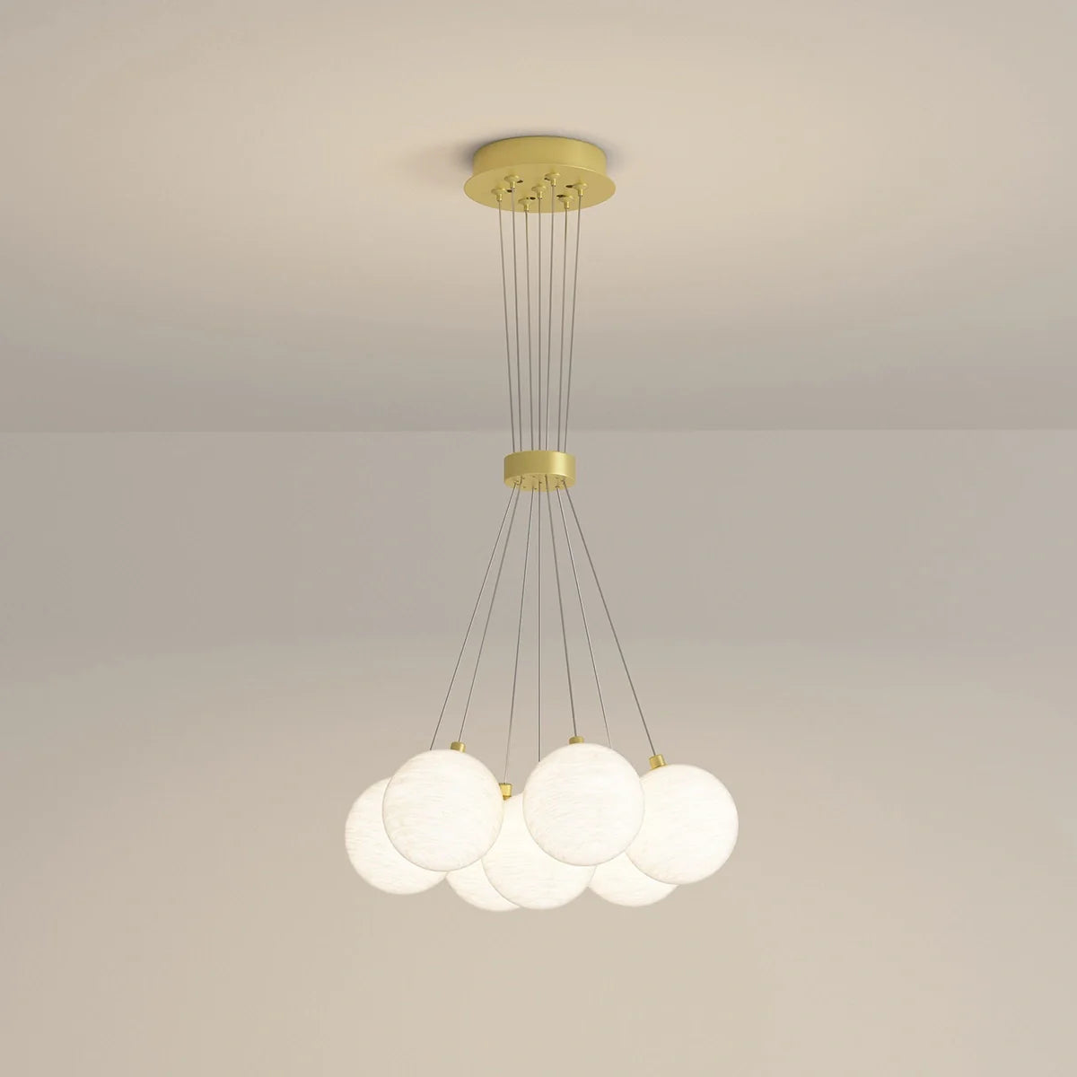 Feyran French Tulip Flower & Ball Chandelier