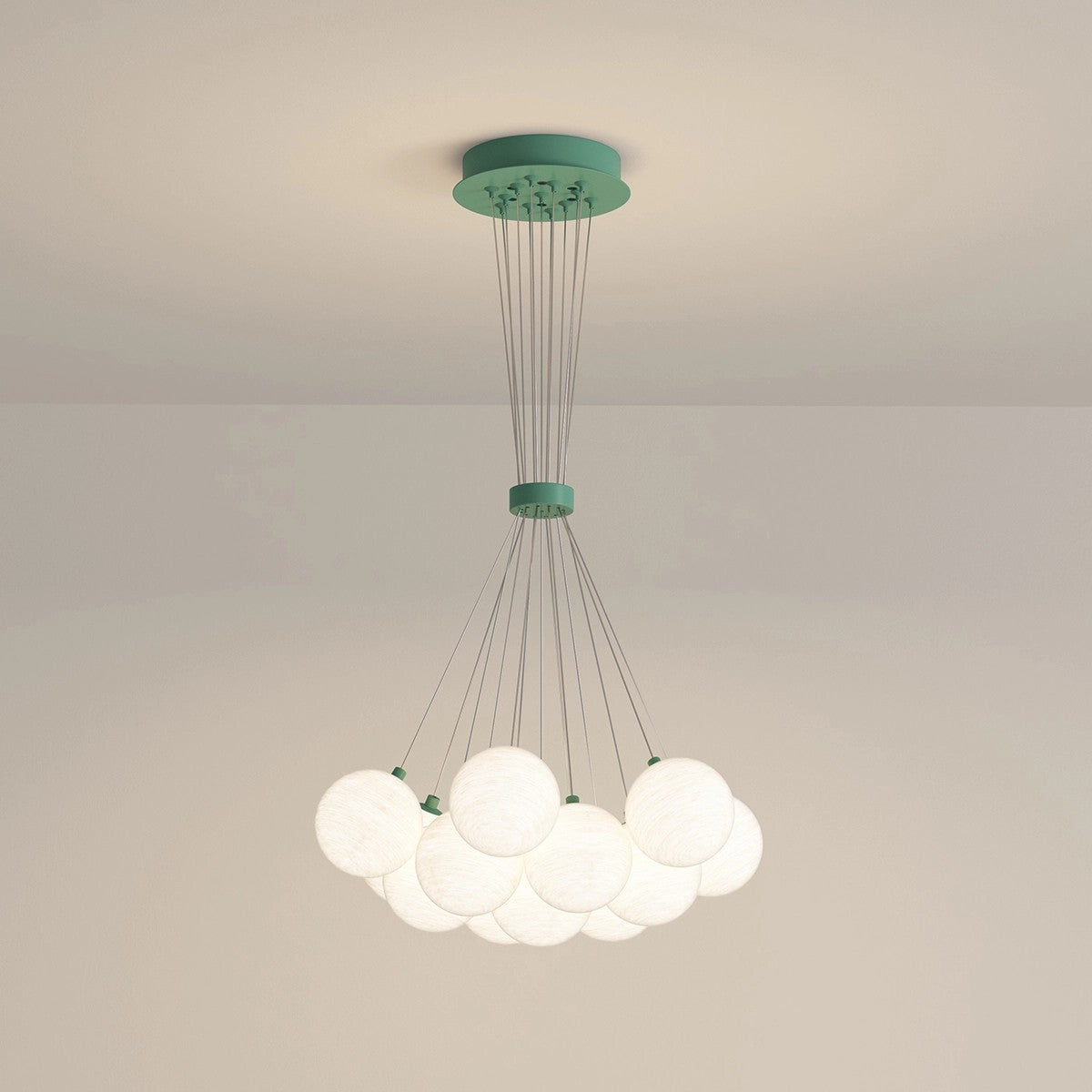 Feyran French Tulip Flower & Ball Chandelier