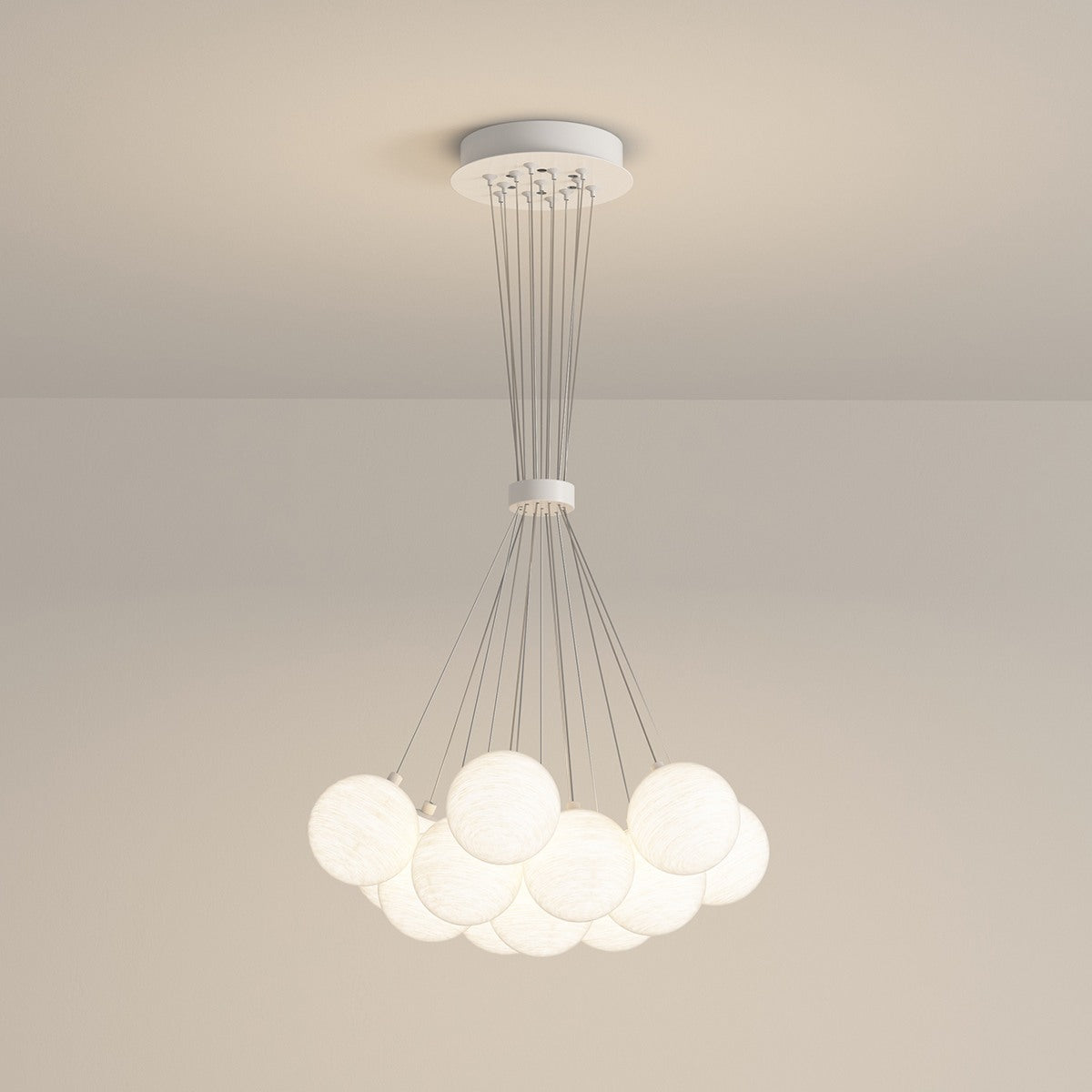 Feyran French Tulip Flower & Ball Chandelier