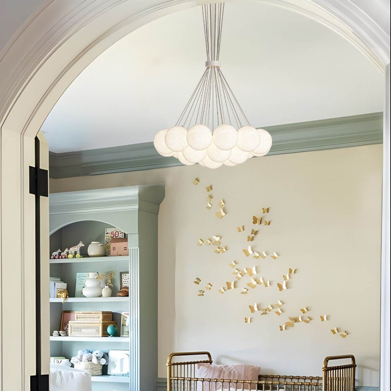 Feyran French Tulip Flower & Ball Chandelier