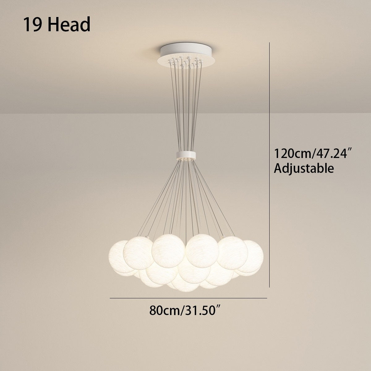 Feyran French Tulip Flower & Ball Chandelier