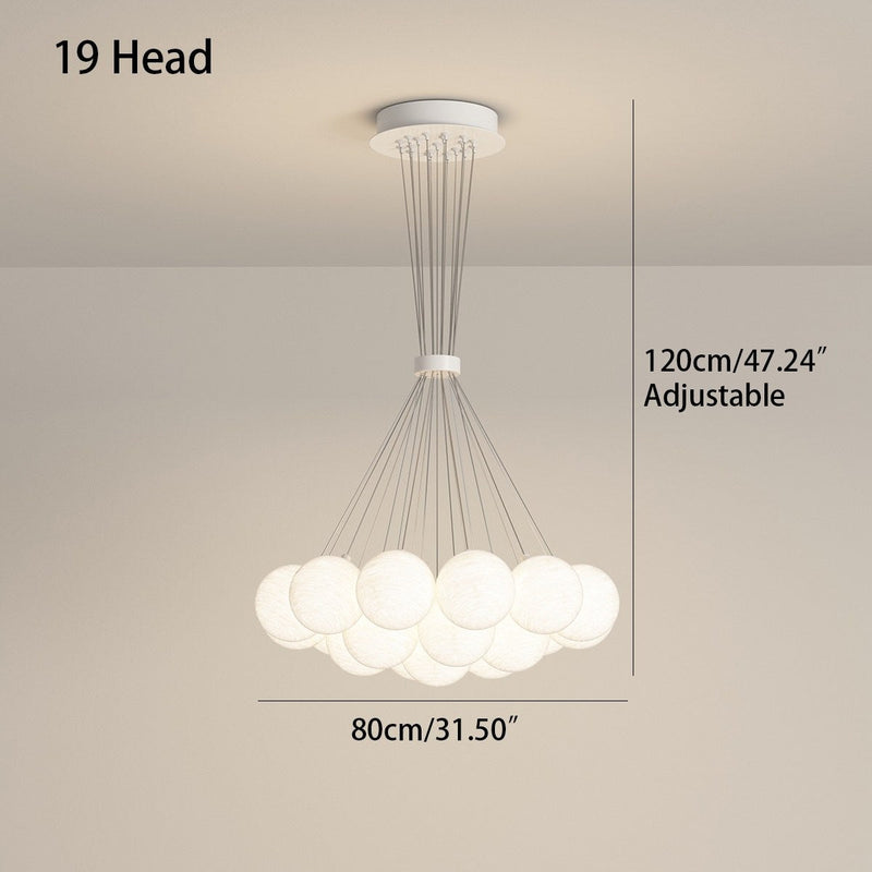 Feyran French Tulip Flower & Ball Chandelier
