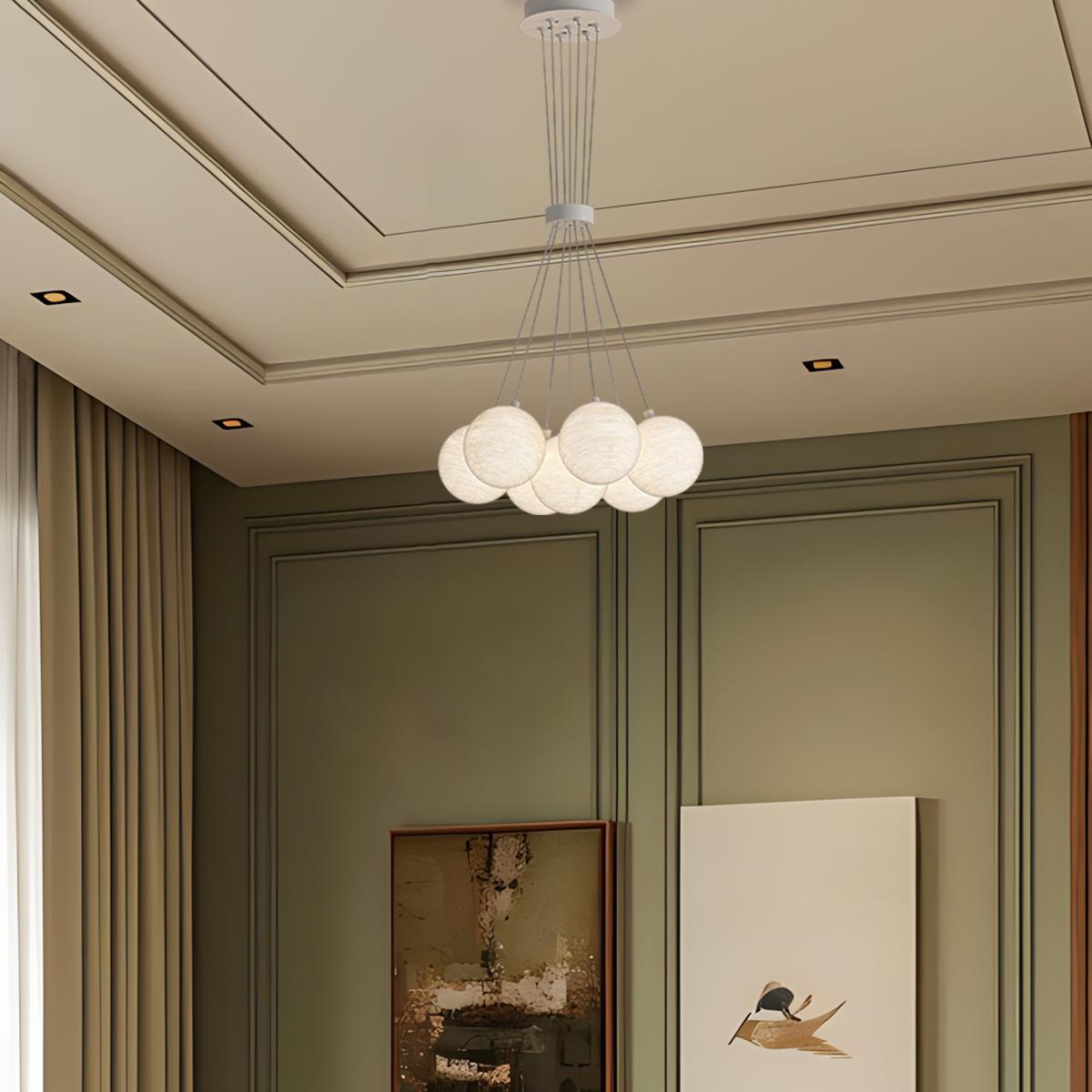 Feyran French Tulip Flower & Ball Chandelier