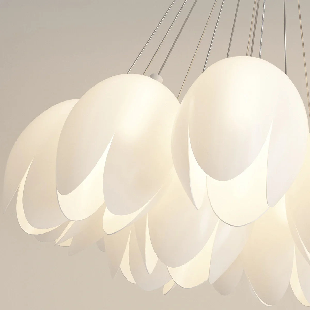 Feyran French Tulip Flower & Ball Chandelier