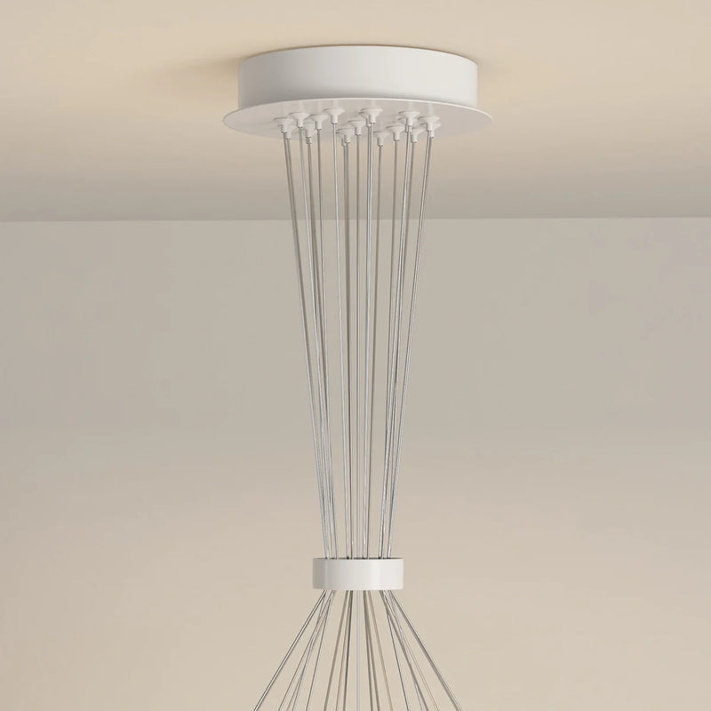 Feyran French Tulip Flower & Ball Chandelier
