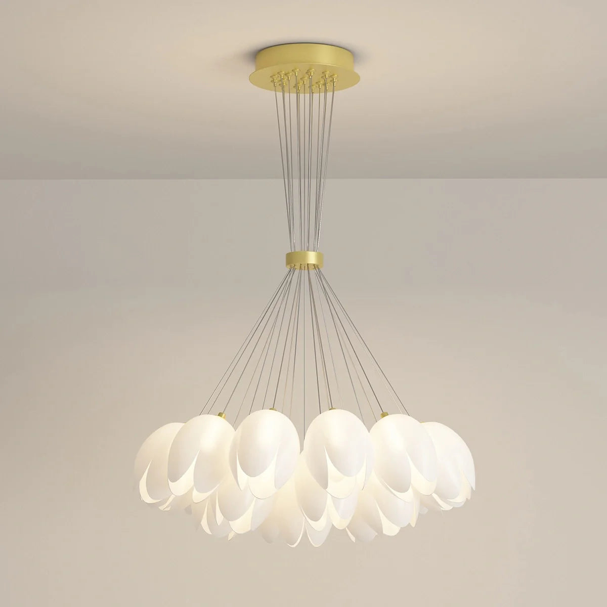 Feyran French Tulip Flower & Ball Chandelier