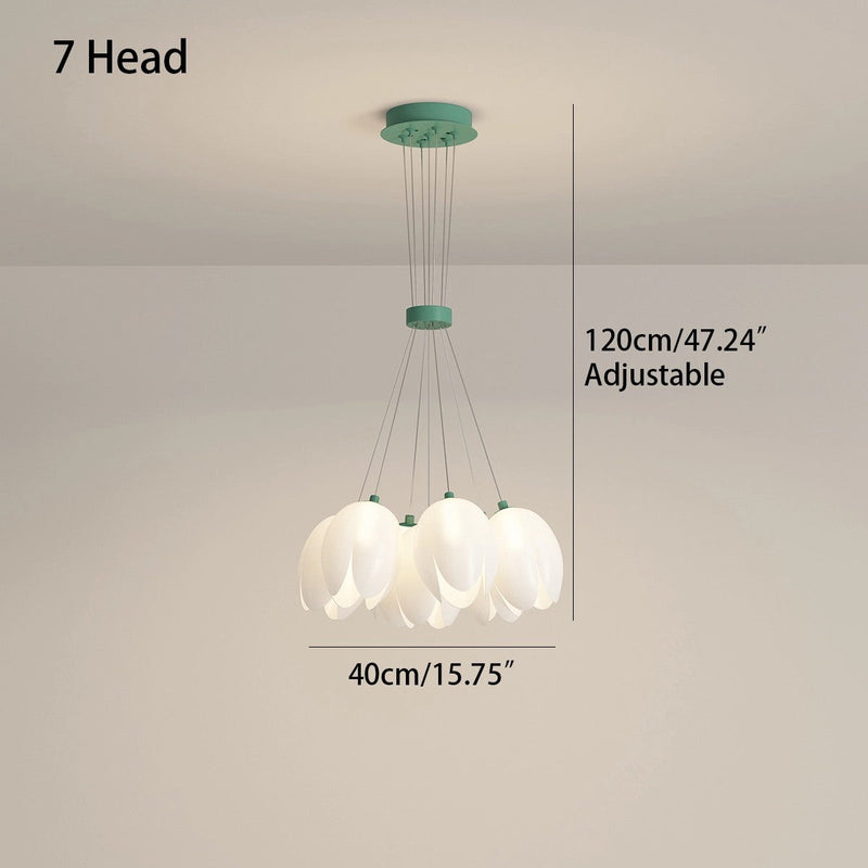 Feyran French Tulip Flower & Ball Chandelier