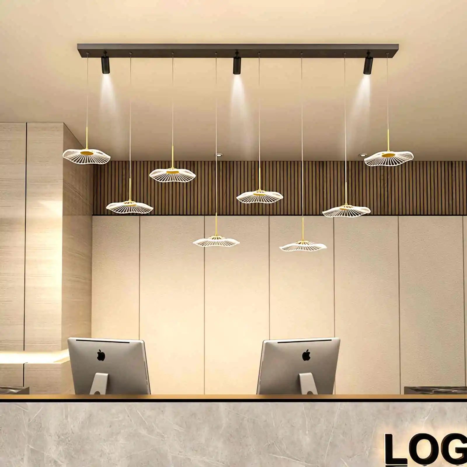 Feyran Creative Lotus Leaf Dining Room Pendant Light