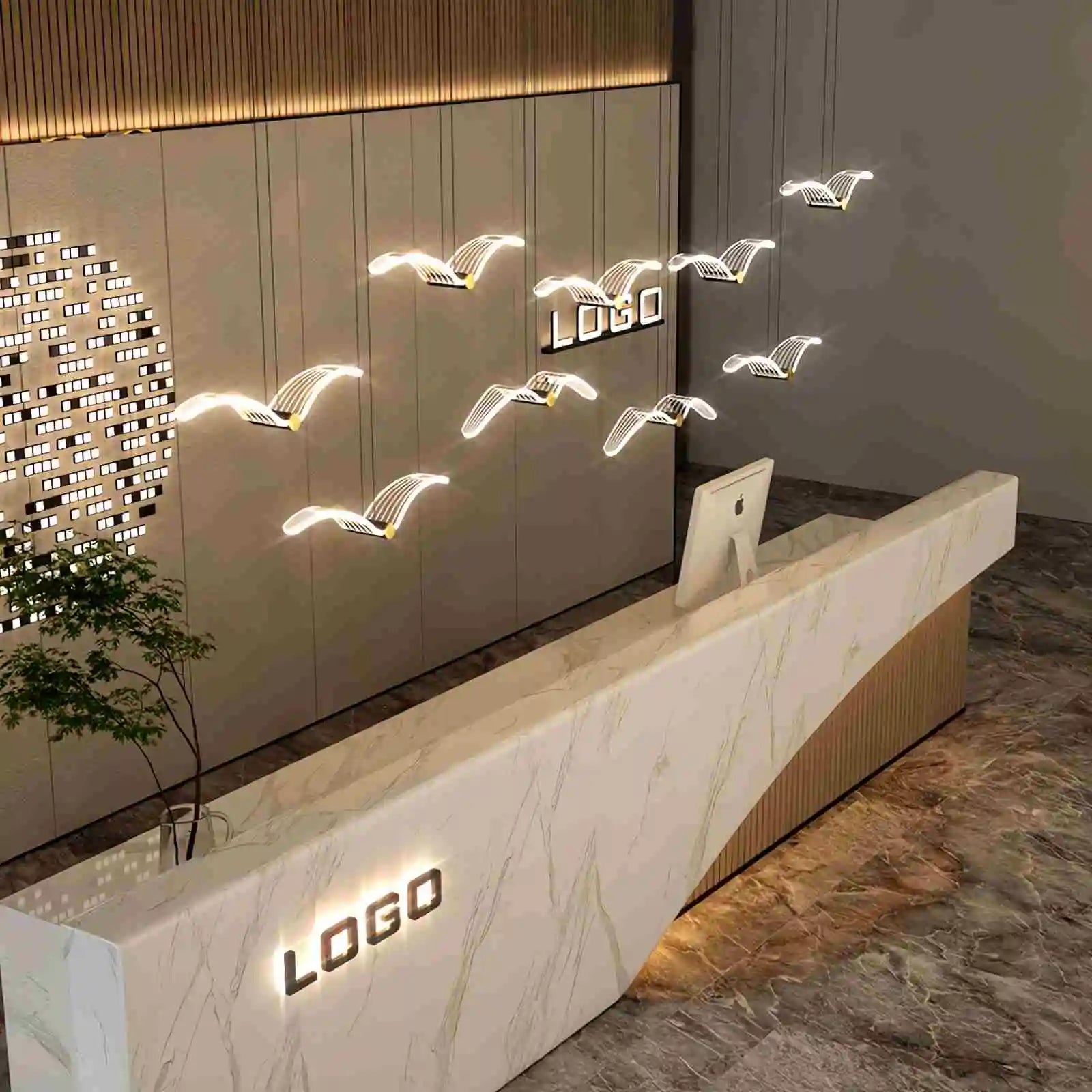 Feyran Light Luxury Art Seagull Pendant Lamp for Living Room