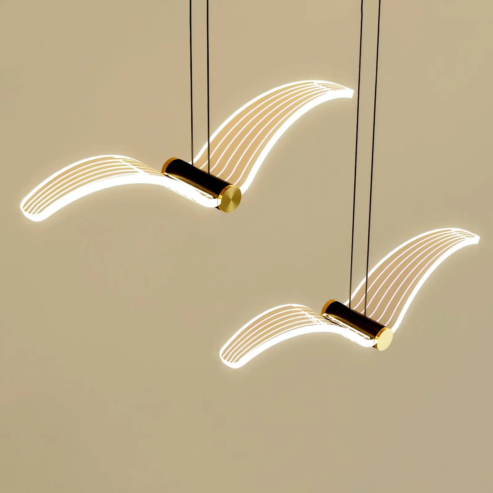 Feyran Light Luxury Art Seagull Pendant Lamp for Living Room